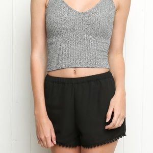 BRANDY MELVILLE EMBROIDERED SHORTS